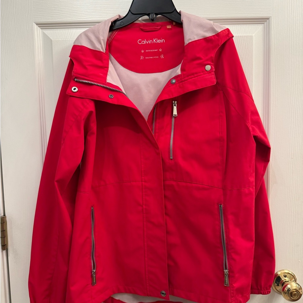 Calvin Klein Women's Vibrant Red Ski Jacket